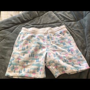 CHUBBIES SweatShorts. Ski Lifts/Pine Trees pink